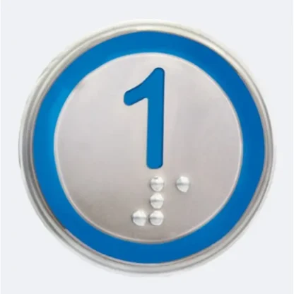 Nyomógomb kerek (VEGA VENUS XL) - Kék